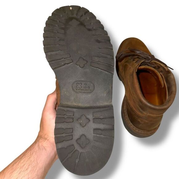 Allen Edmonds Cascade Boots in Brown Leather Suede Made in USA Sz 8 D - Picture 8 of 8